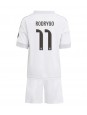 Real Madrid Rodrygo Goes #11 Replika Hemmakläder Barn 2025-26 Kortärmad (+ byxor)
